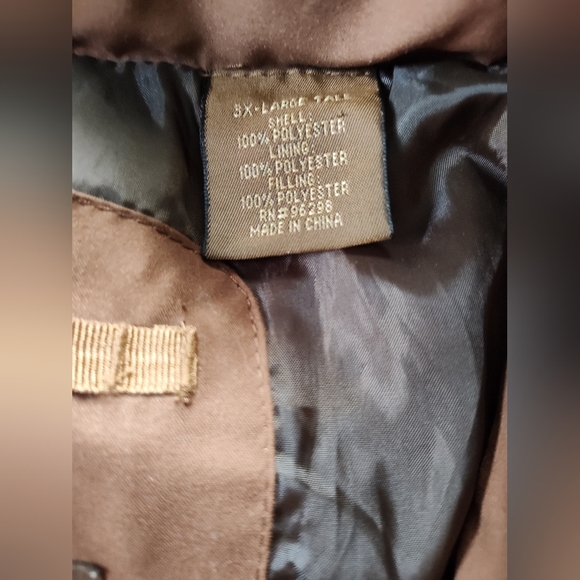 ST. JOHN'S BAY Men's Full Zip Puffer Vest. Size 3XLT. - Picture 3 of 10